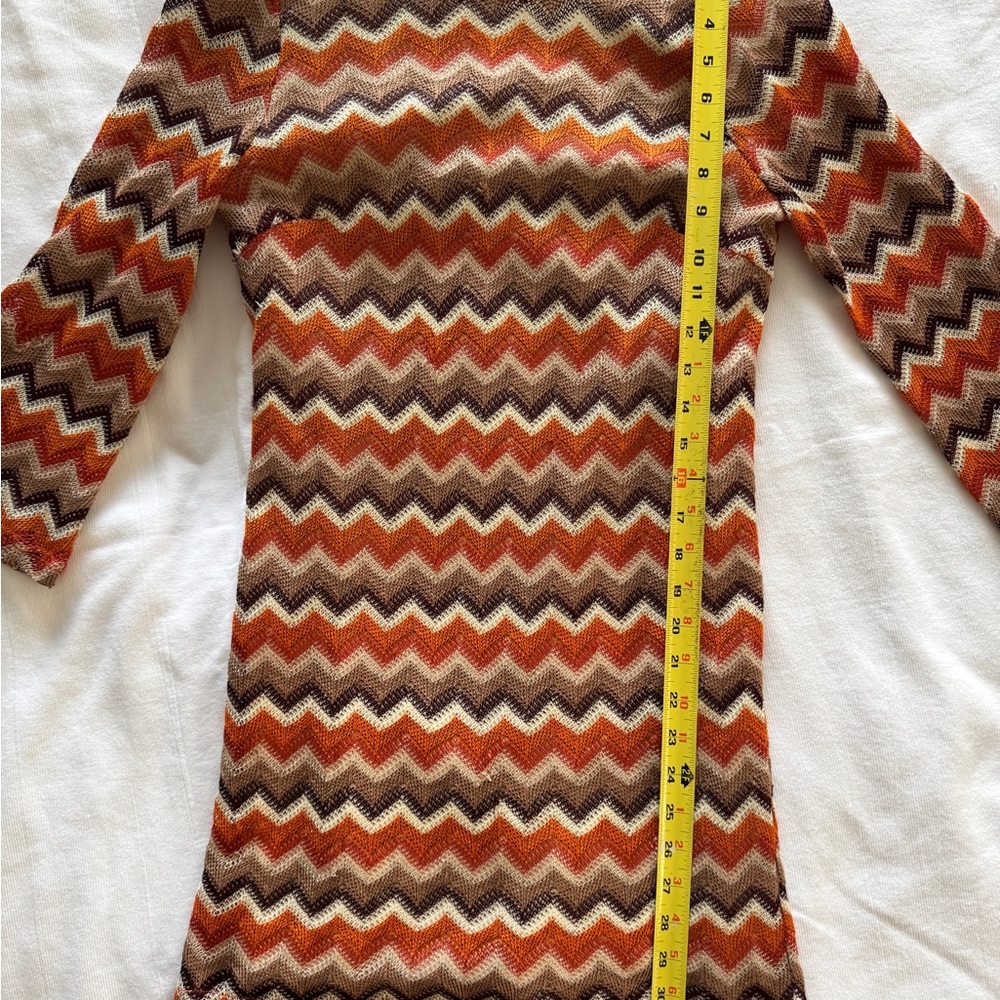 Chevron Patterned Knit Top - image 2